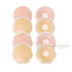 Cirlcle & Petals Shaped Silicone Nipple covers for a Braless Look