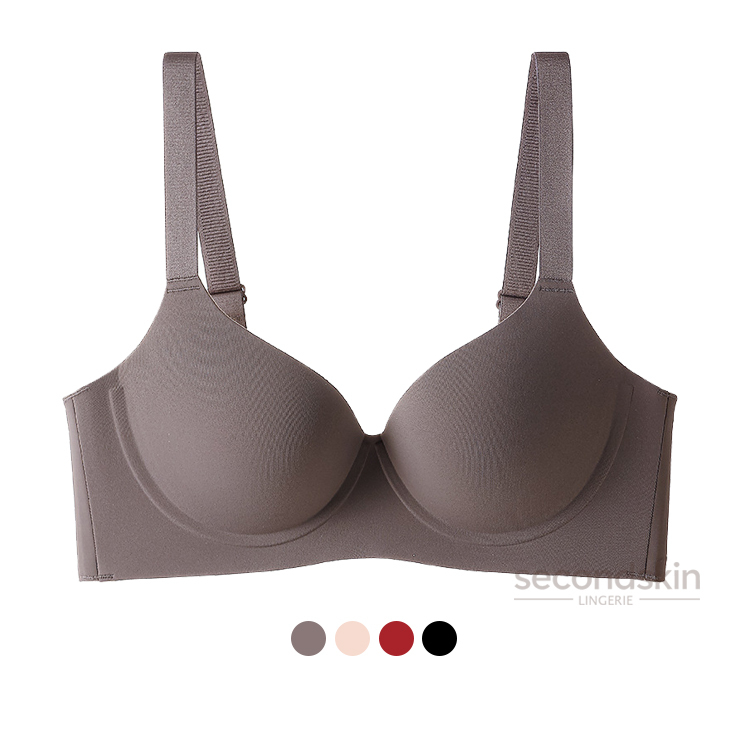 Supportive & Comfortable W-shaped Push-up Jelly Gel Support One-piece Bra