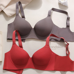Supportive & Comfortable W-shaped Push-up Jelly Gel Support One-piece Bra