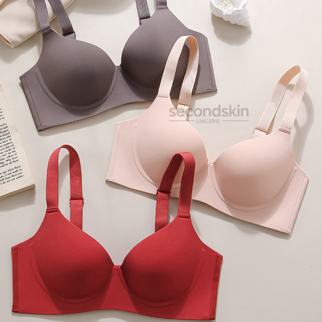 Supportive & Comfortable W-shaped Push-up Jelly Gel Support One-piece Bra