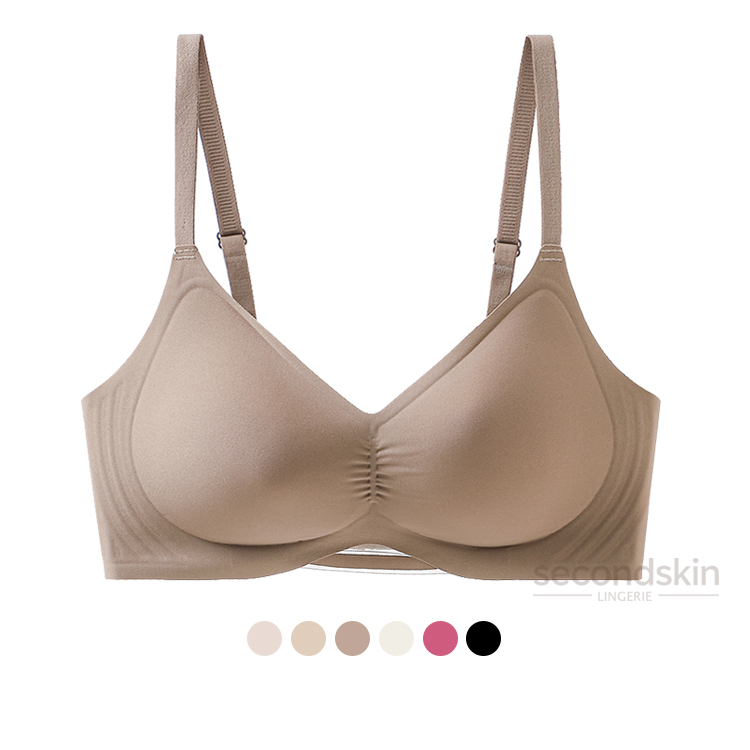 Seamless& Lightly Lined Jelly Gel Support One-piece Bra for Small Bust