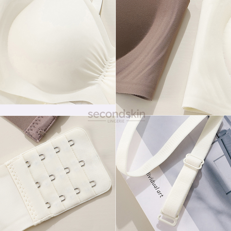 Seamless& Lightly Lined Jelly Gel Support One-piece Bra for Small Bust