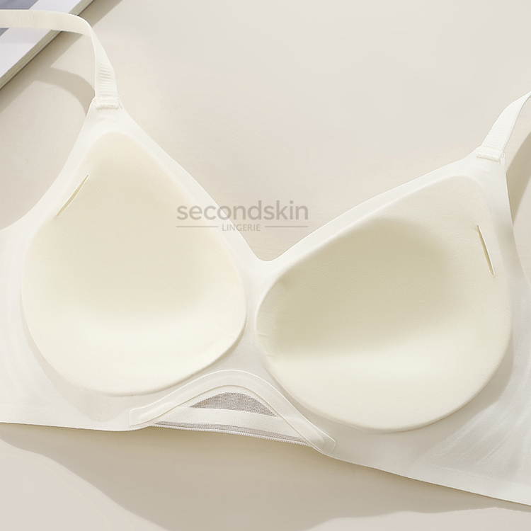 Seamless& Lightly Lined Jelly Gel Support One-piece Bra for Small Bust