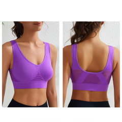 Breathable Sports Bra with Cut-out design Plus Size Active Bra