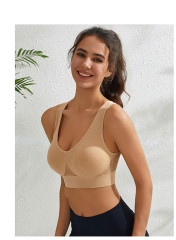 Breathable Sports Bra with Cut-out design Plus Size Active Bra