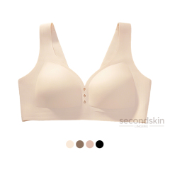 Fashionable& No-show Cut-out Jelly Gel Support One-piece Bra