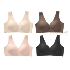 Fashionable& No-show Cut-out Jelly Gel Support One-piece Bra