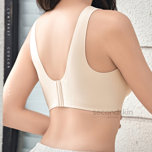 Fashionable& No-show Cut-out Jelly Gel Support One-piece Bra