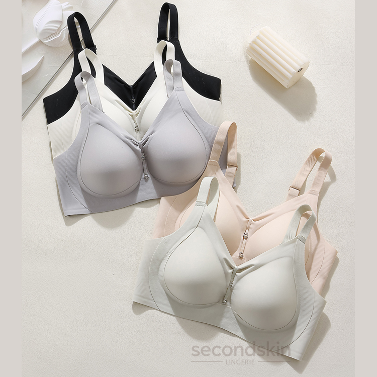 Ultra-thin Full Coverage Jelly Gel Support One-piece Bra