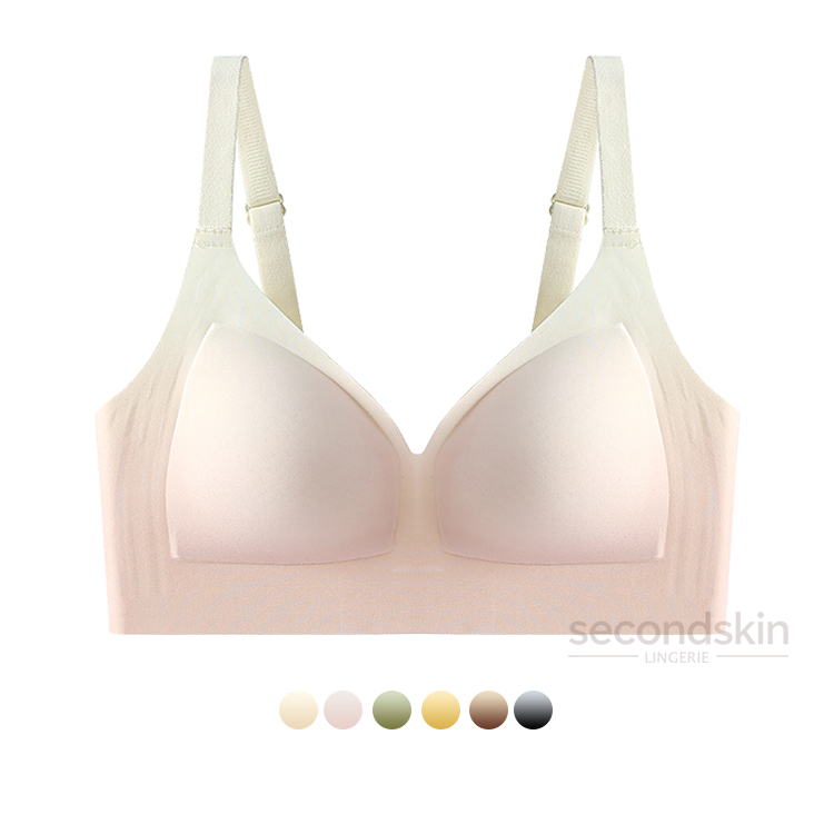Gradient-color Beast Lifting Deep V-plunge Jelly Gel Support One-piece Bra