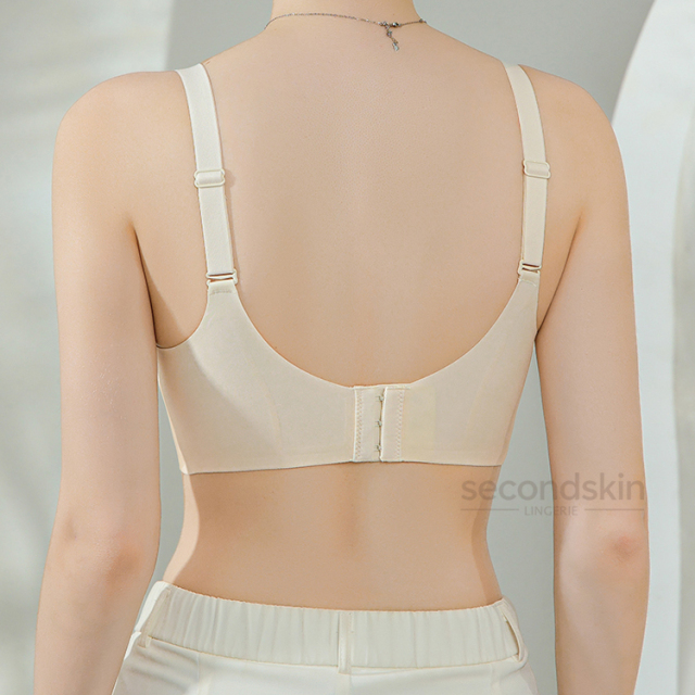 Gradient-color Beast Lifting Deep V-plunge Jelly Gel Support One-piece Bra