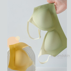 Gradient-color Beast Lifting Deep V-plunge Jelly Gel Support One-piece Bra