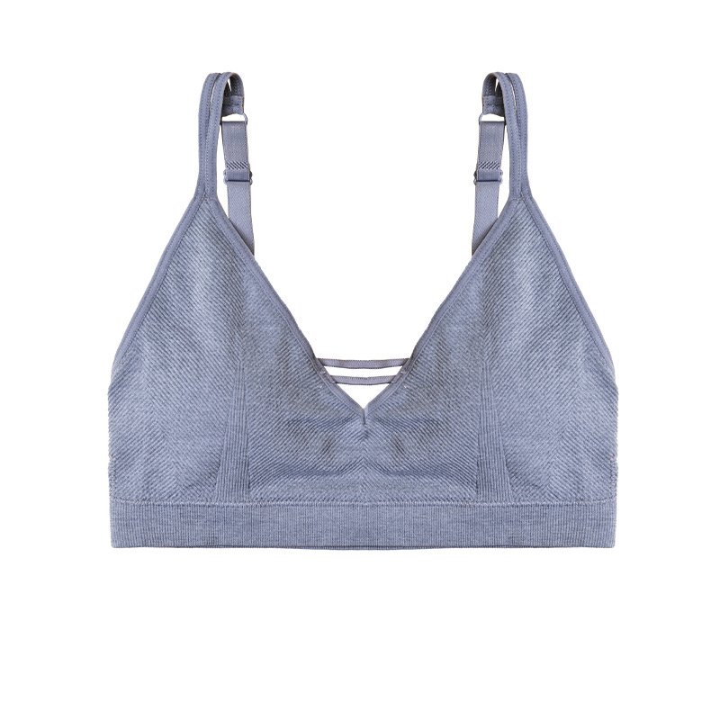 Seamless Light Support Bra Set Wire-free Low Impact Sport Bra Set