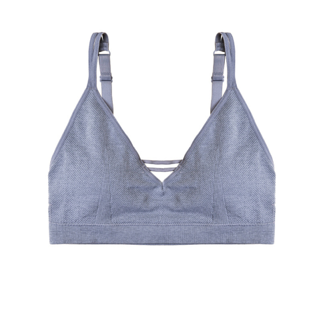 Seamless Light Support Bra Set Wire-free Low Impact Sport Bra Set