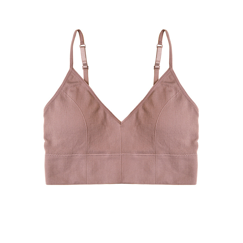 Seamless Light Support Bra Set Wire-free Low Impact Sport Bra Set