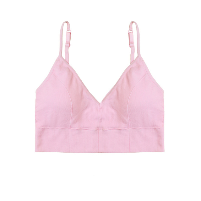 Seamless Light Support Bra Set Wire-free Low Impact Sport Bra Set
