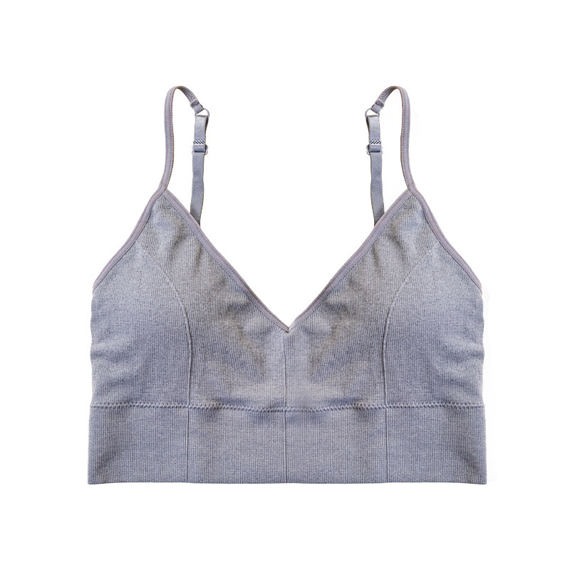 Seamless Light Support Bra Set Wire-free Low Impact Sport Bra Set