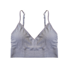 Seamless Light Support Bra Set Wire-free Low Impact Sport Bra Set