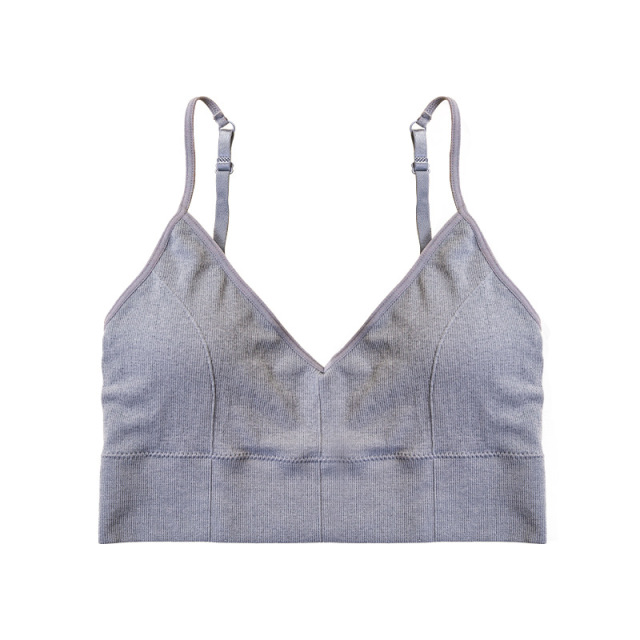 Seamless Light Support Bra Set Wire-free Low Impact Sport Bra Set