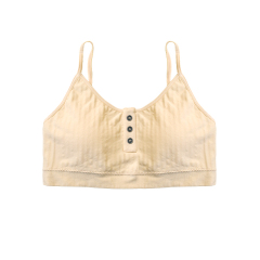 Fashionable Strappy Back Sports Bra Adjustable Straps Active Bra