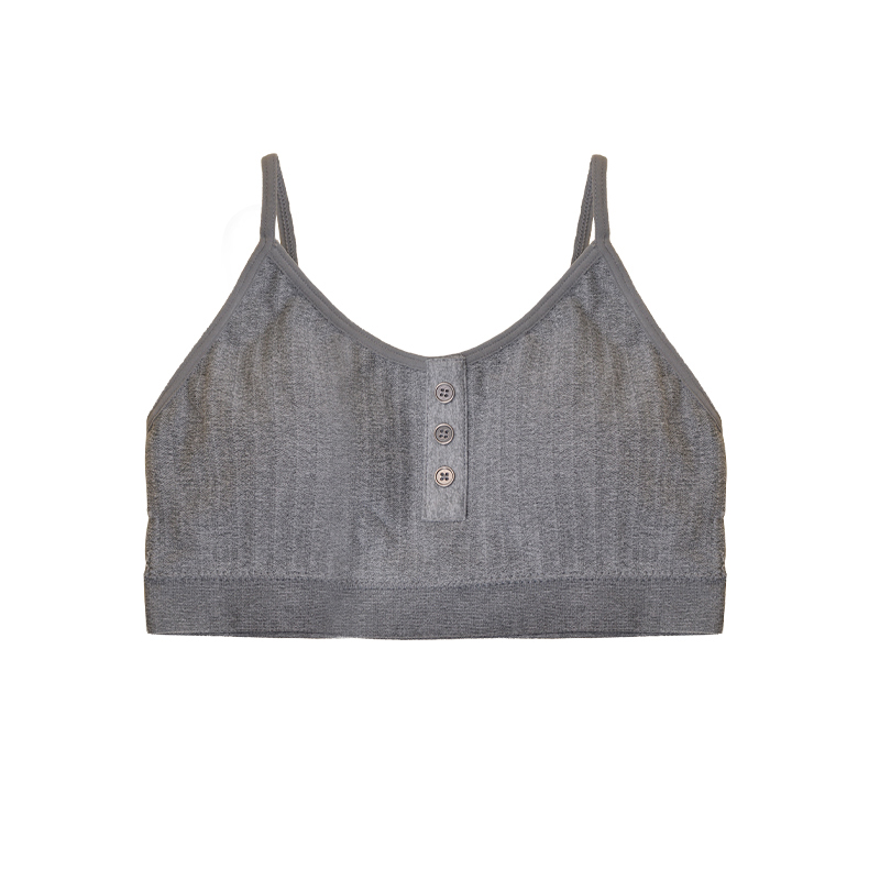 Fashionable Strappy Back Sports Bra Adjustable Straps Active Bra