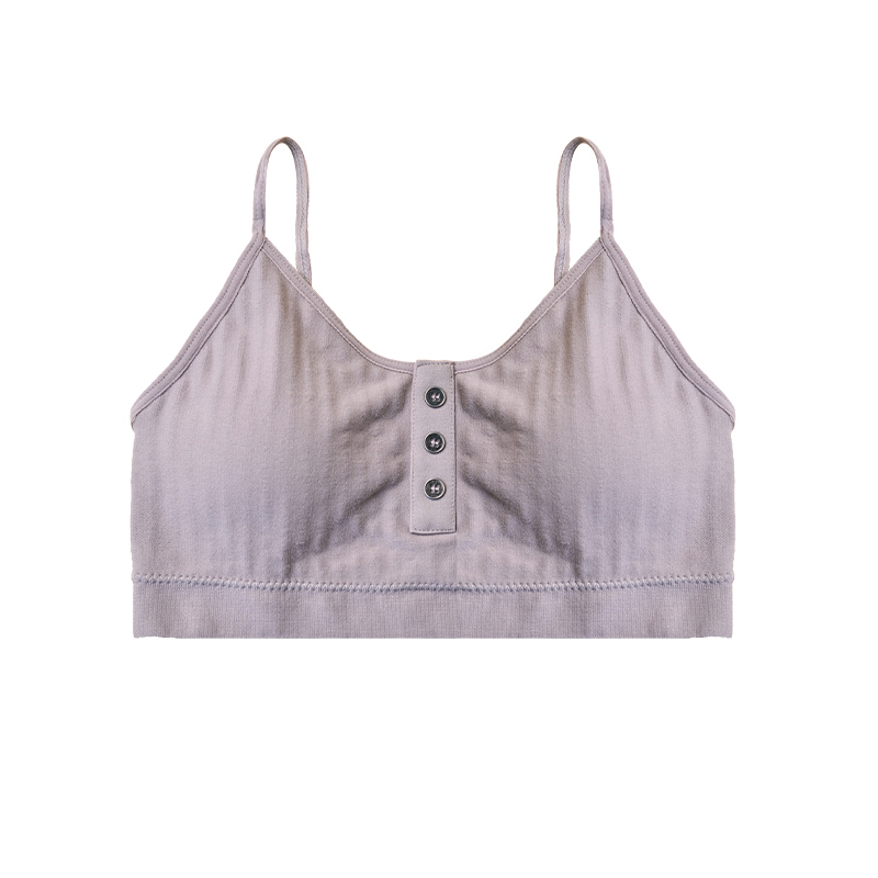 Fashionable Strappy Back Sports Bra Adjustable Straps Active Bra