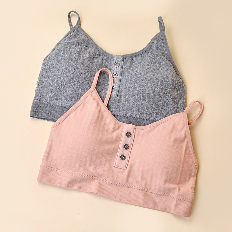 Fashionable Strappy Back Sports Bra Adjustable Straps Active Bra