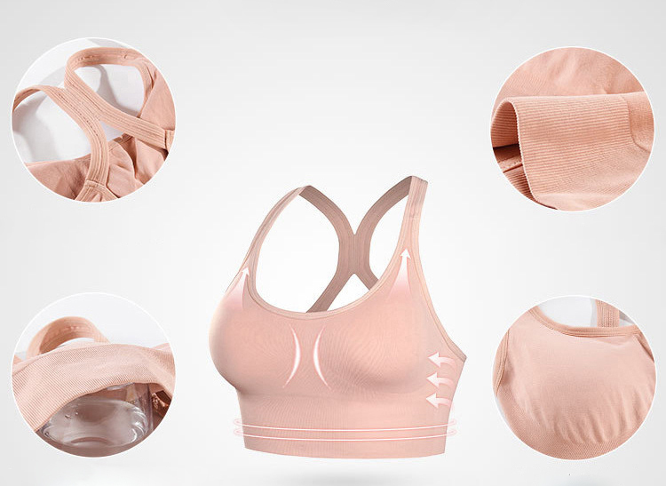 Racerback High Support Sports Bra Encapsulation Active Bra
