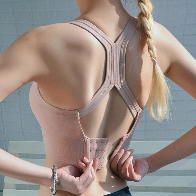 Racerback High Support Sports Bra Encapsulation Active Bra