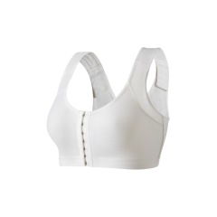 Deep U-plunge Zip Front Sports Bra No Bounce Active Bra