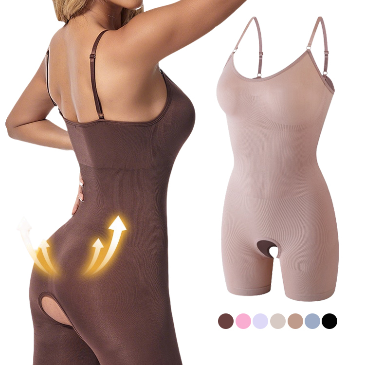 Invisible Shapewear under Clothes Adjustable Straps Backless U-neckline Bodysuit