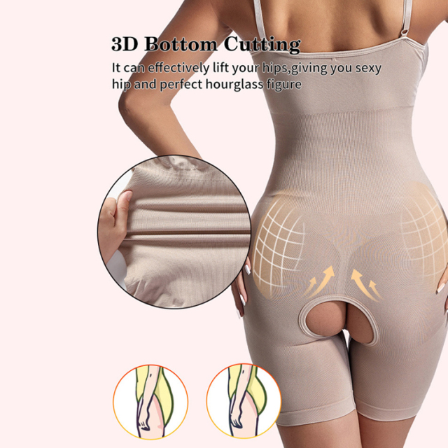 Invisible Shapewear under Clothes Adjustable Straps Backless U-neckline Bodysuit