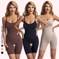 Invisible Shapewear under Clothes Adjustable Straps Backless U-neckline Bodysuit