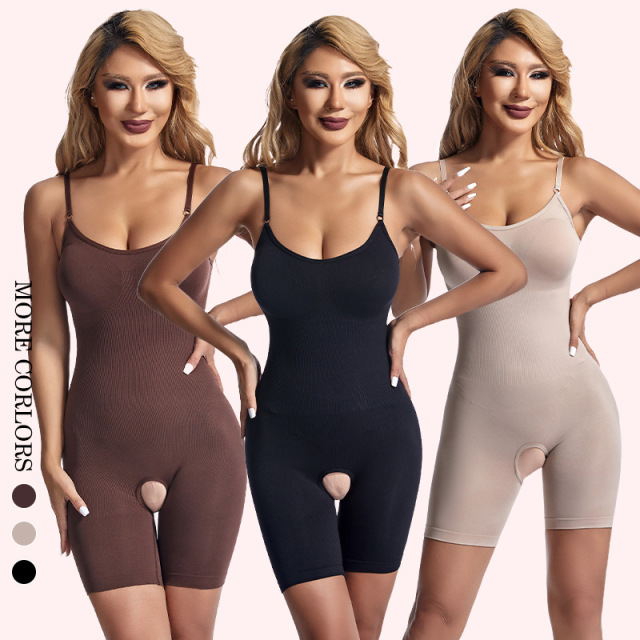 Invisible Shapewear under Clothes Adjustable Straps Backless U-neckline Bodysuit