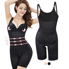 High Performance Deep V-plunge Neckline Shapewear Full Body Slimmer Bodysuit