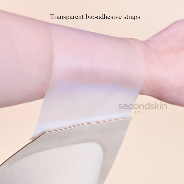 Transparent Adhesive Side Wings for Strapless Nude Bra