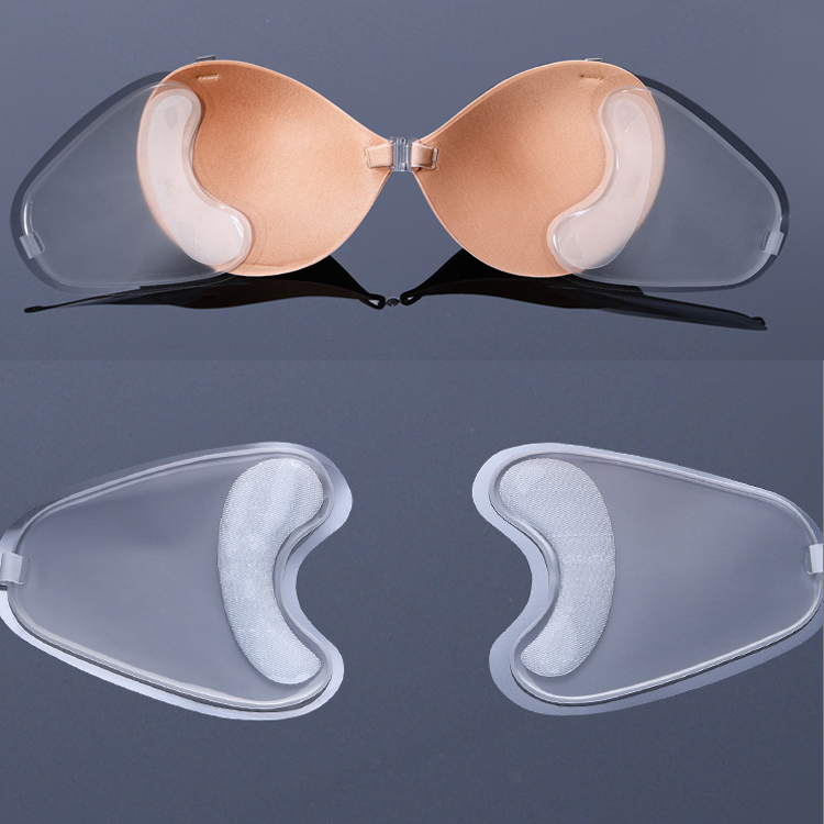 Transparent Adhesive Side Wings for Inflatable Seamless Bra