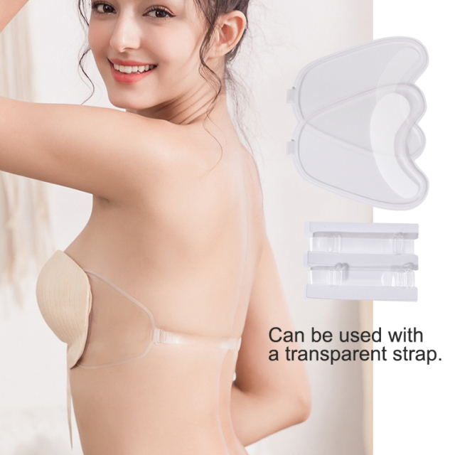 Transparent Adhesive Side Wings for Inflatable Seamless Bra