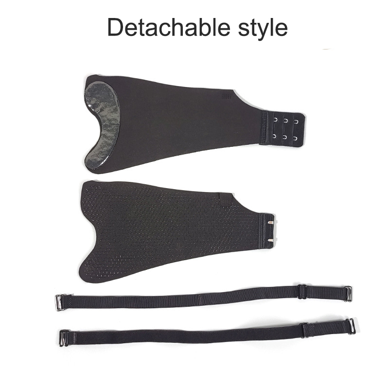 Honeycomb Non-Slip Silicone Detachable Side Wings for Inflatable Seamless Bra