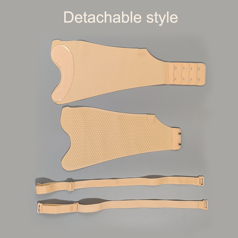 Honeycomb Non-Slip Silicone Detachable Side Wings for Inflatable Seamless Bra