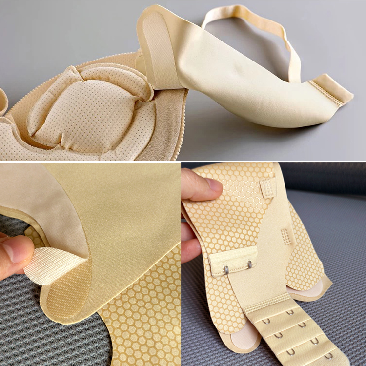 Honeycomb Non-Slip Silicone Detachable Side Wings for Inflatable Seamless Bra
