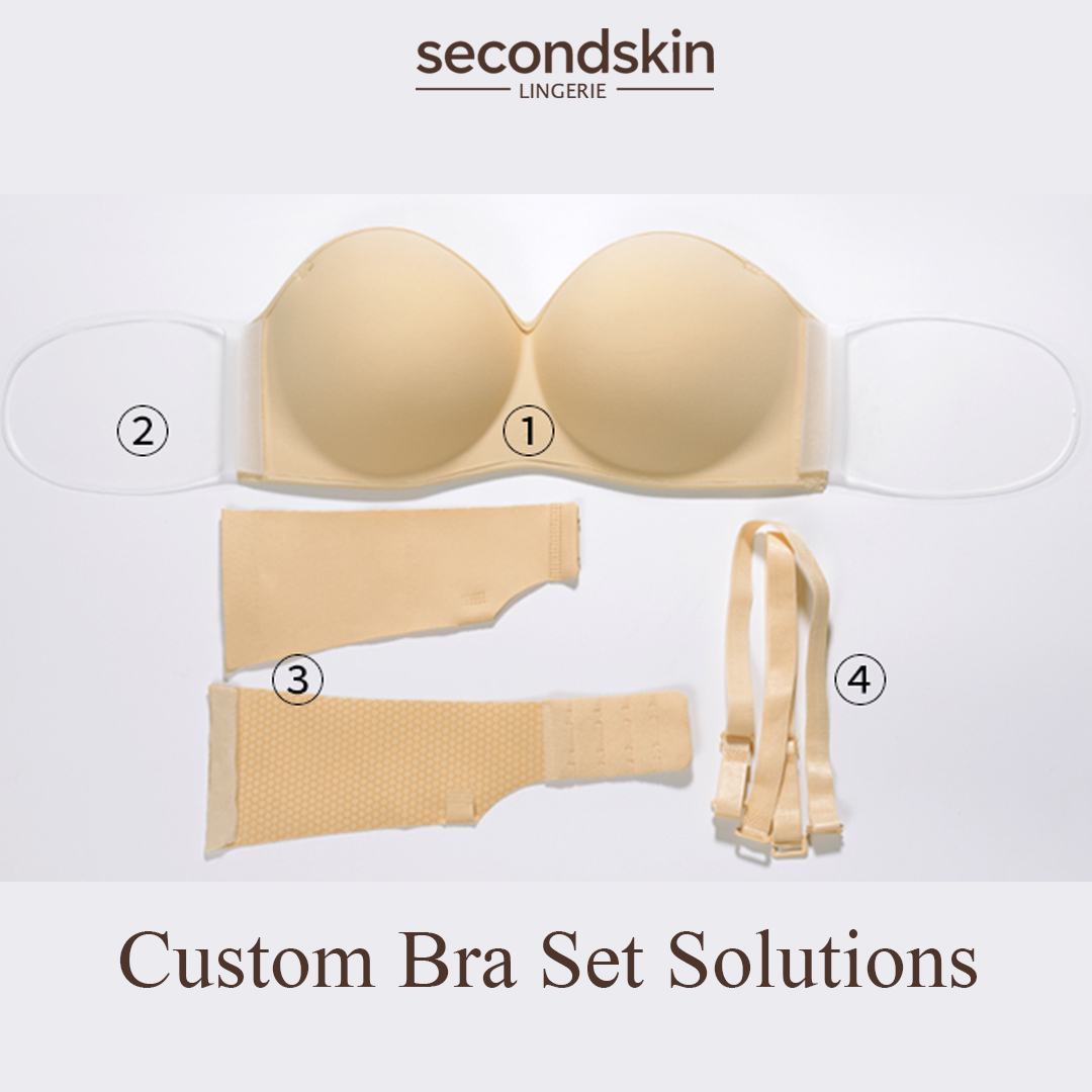 Honeycomb Non-Slip Silicone Detachable Side Wings for Inflatable Seamless Bra
