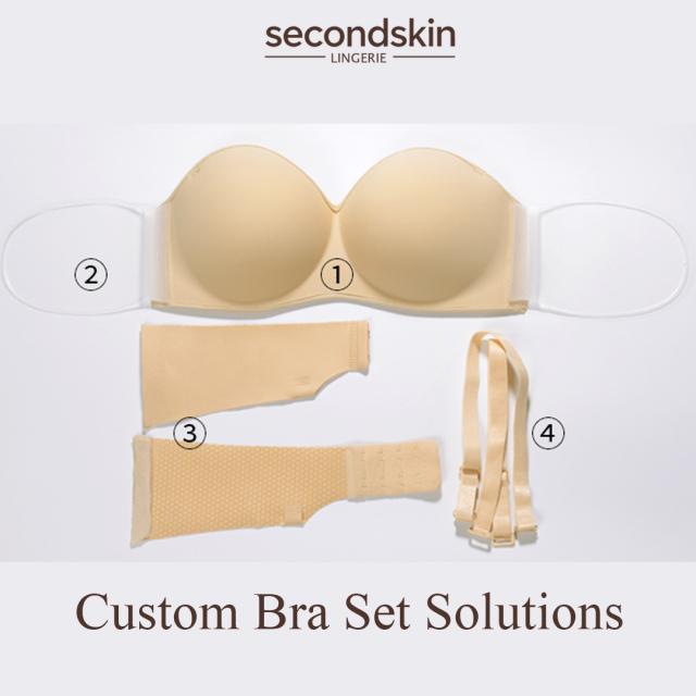 Honeycomb Non-Slip Silicone Detachable Side Wings for Inflatable Seamless Bra