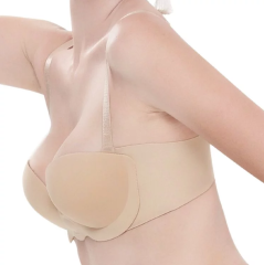 Honeycomb Non-Slip Silicone Detachable Side Wings for Inflatable Seamless Bra
