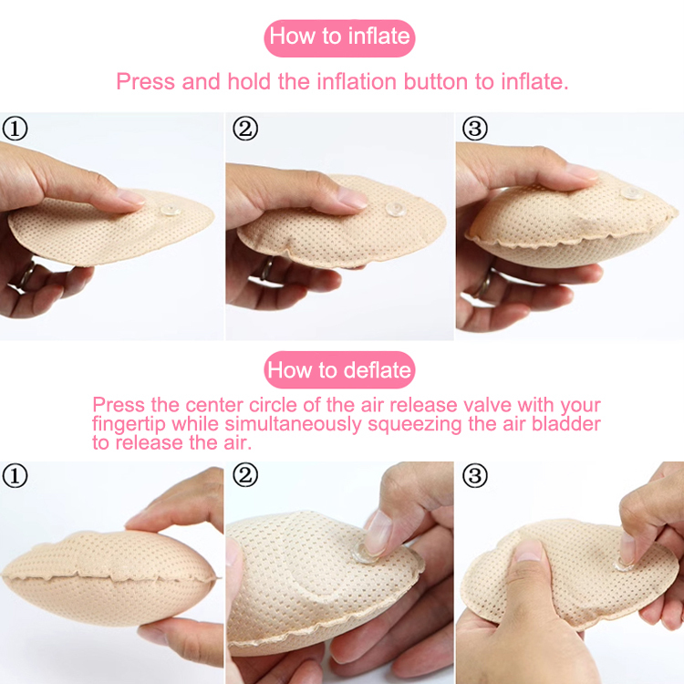 Inflatable Bra insert Detachable Inflatable Airbag