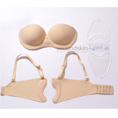 Inflatable Seamless Bra with Lightweight Air Padding