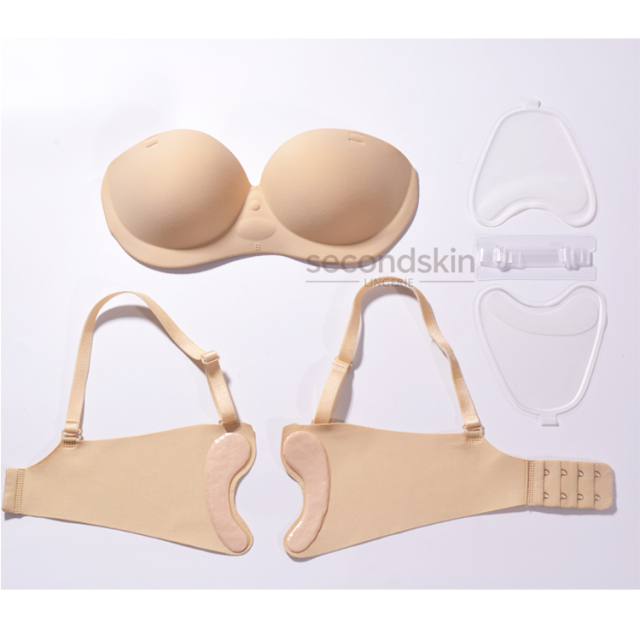 Inflatable Seamless Bra with Lightweight Air Padding