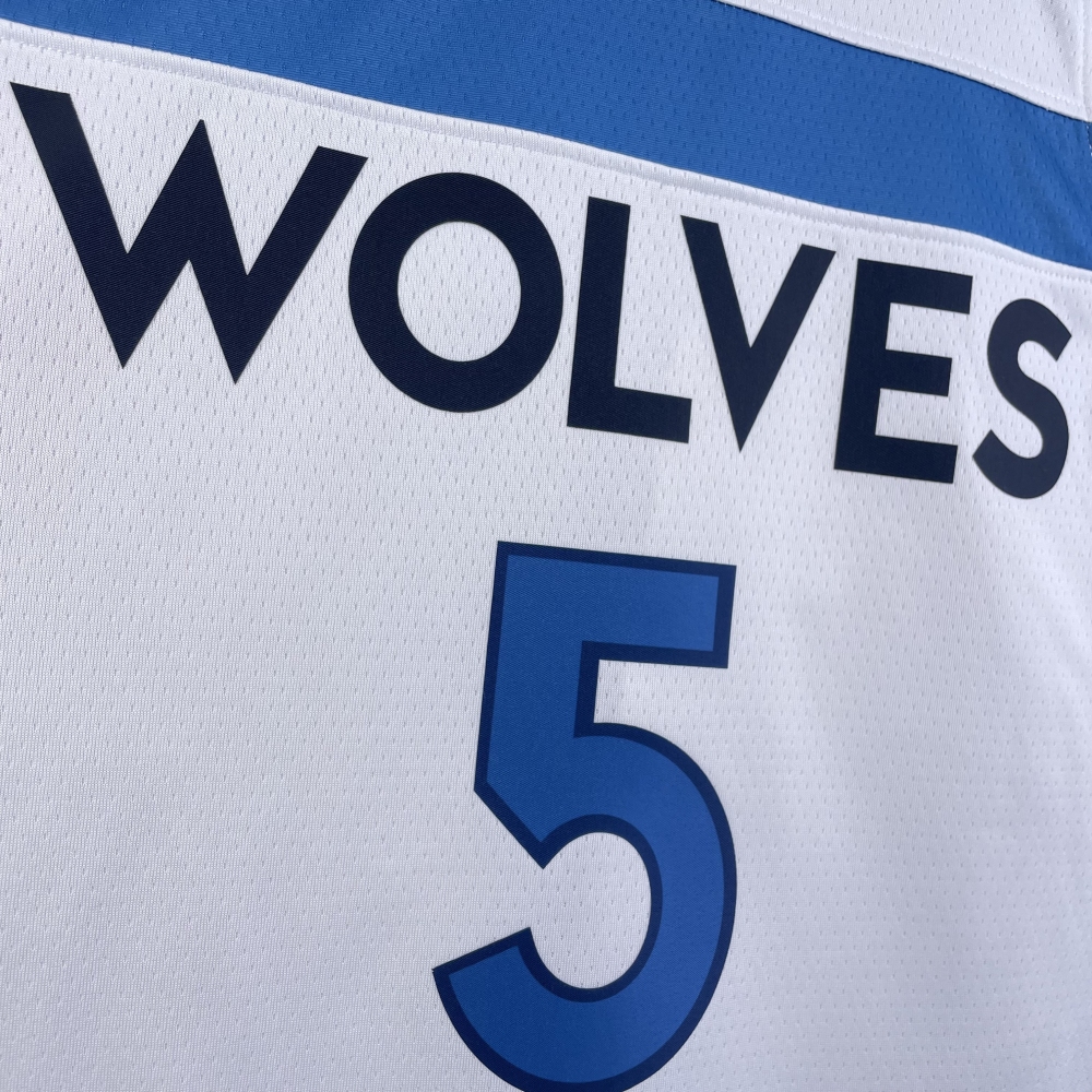 2023 NBA Minnesota Timberwolves 5 Edwards Basketball Jersey