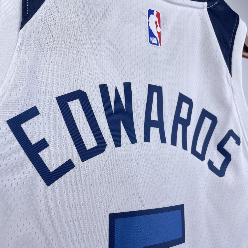 2023 NBA Minnesota Timberwolves 5 Edwards Basketball Jersey