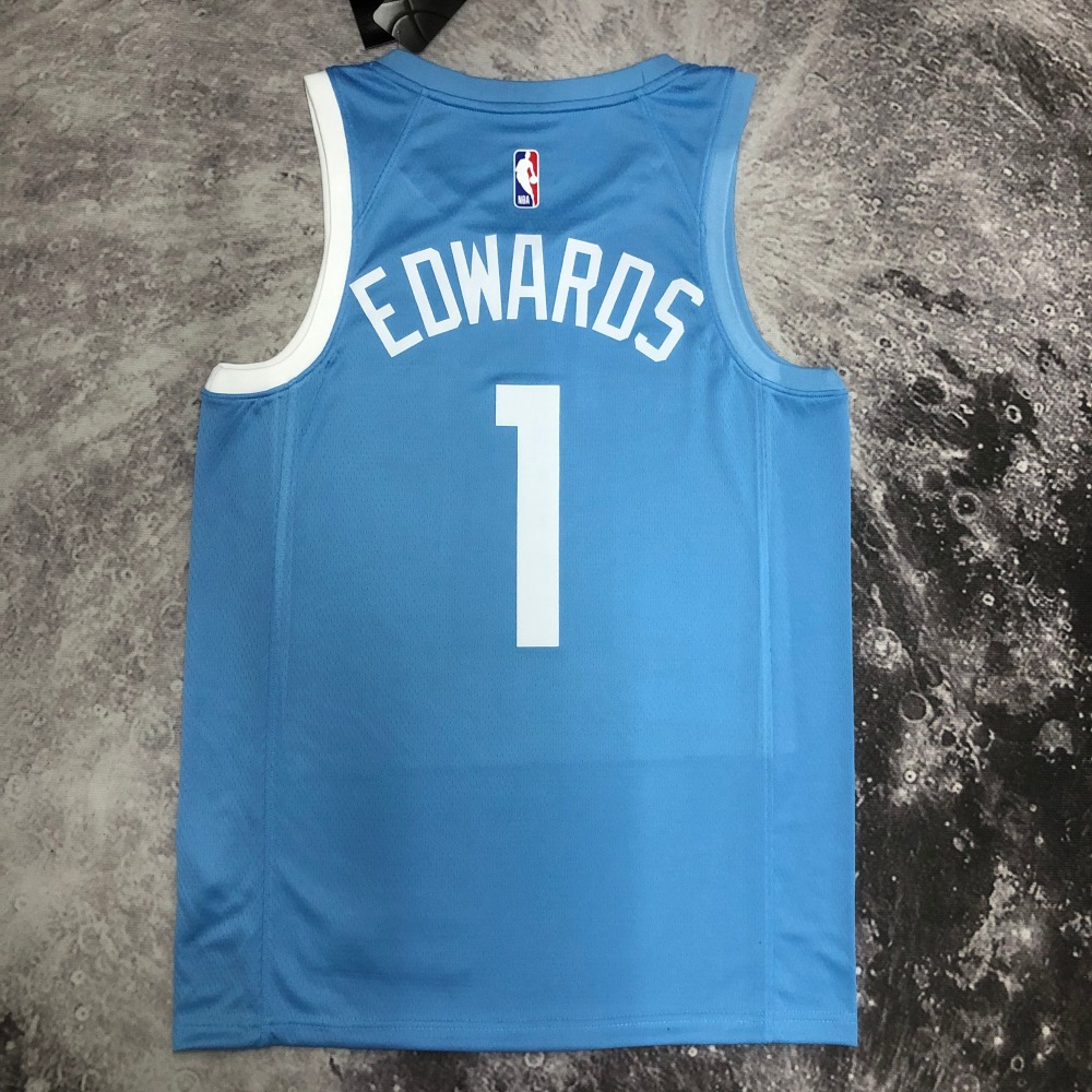 NBA Minnesota Timberwolves 1 Edwards Basketball Jersey